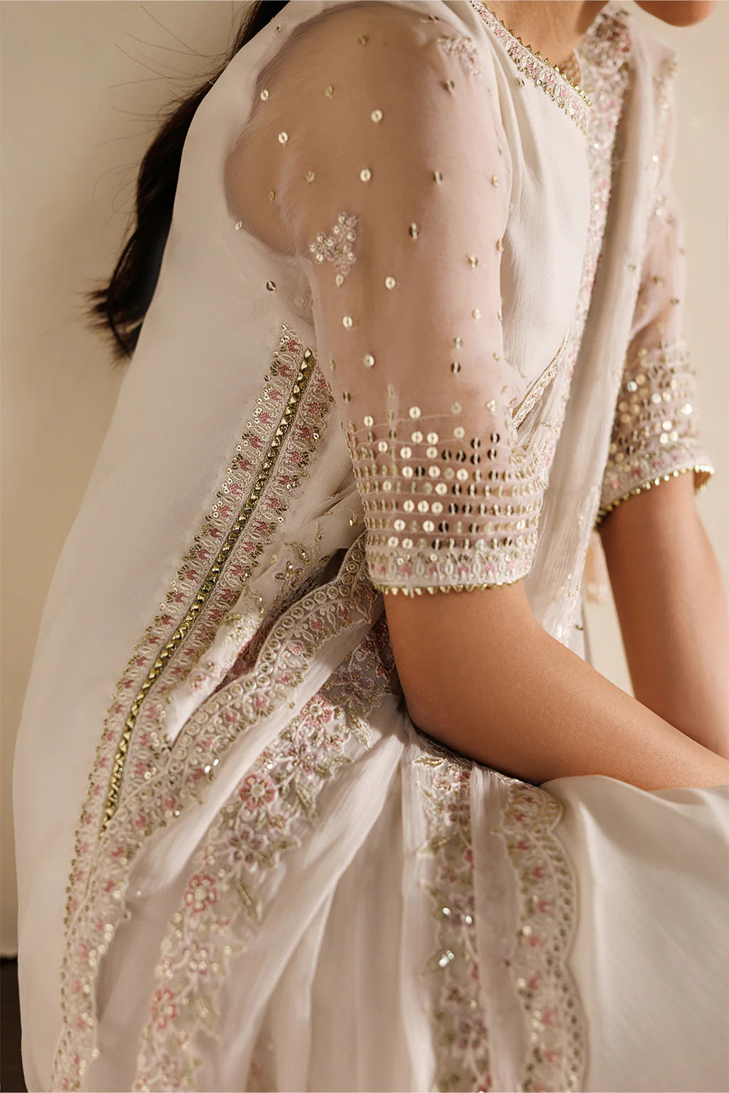 CC-98 EMBROIDERED CHIFFON