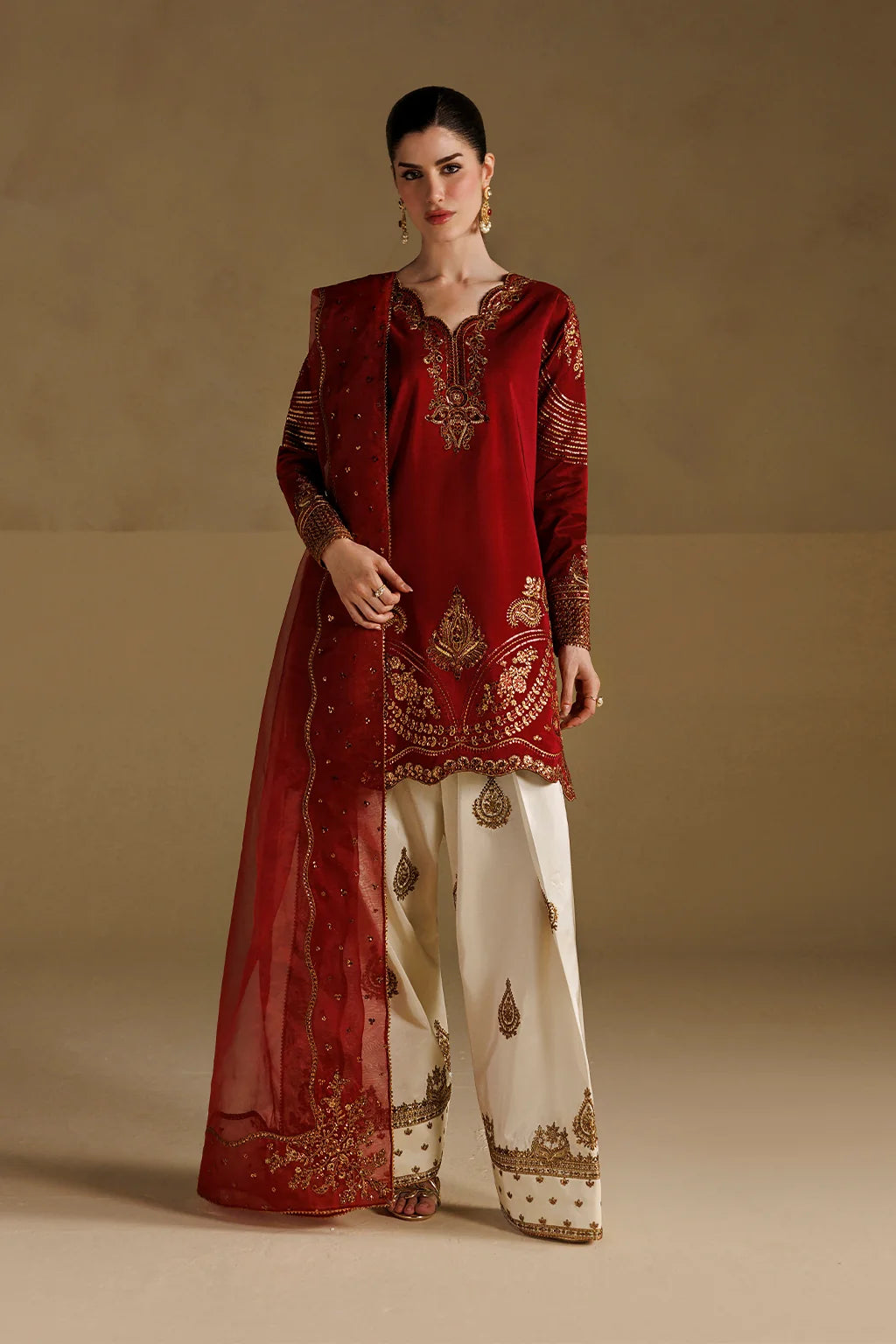 UE-734 EMBROIDERED RAMEN SILK