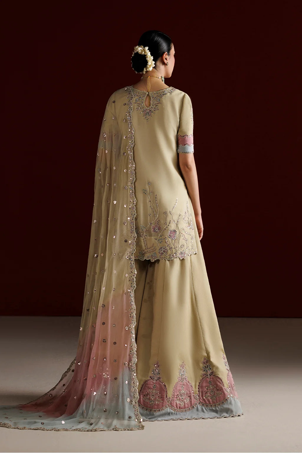 CC-108 EMBROIDERED CHIFFON