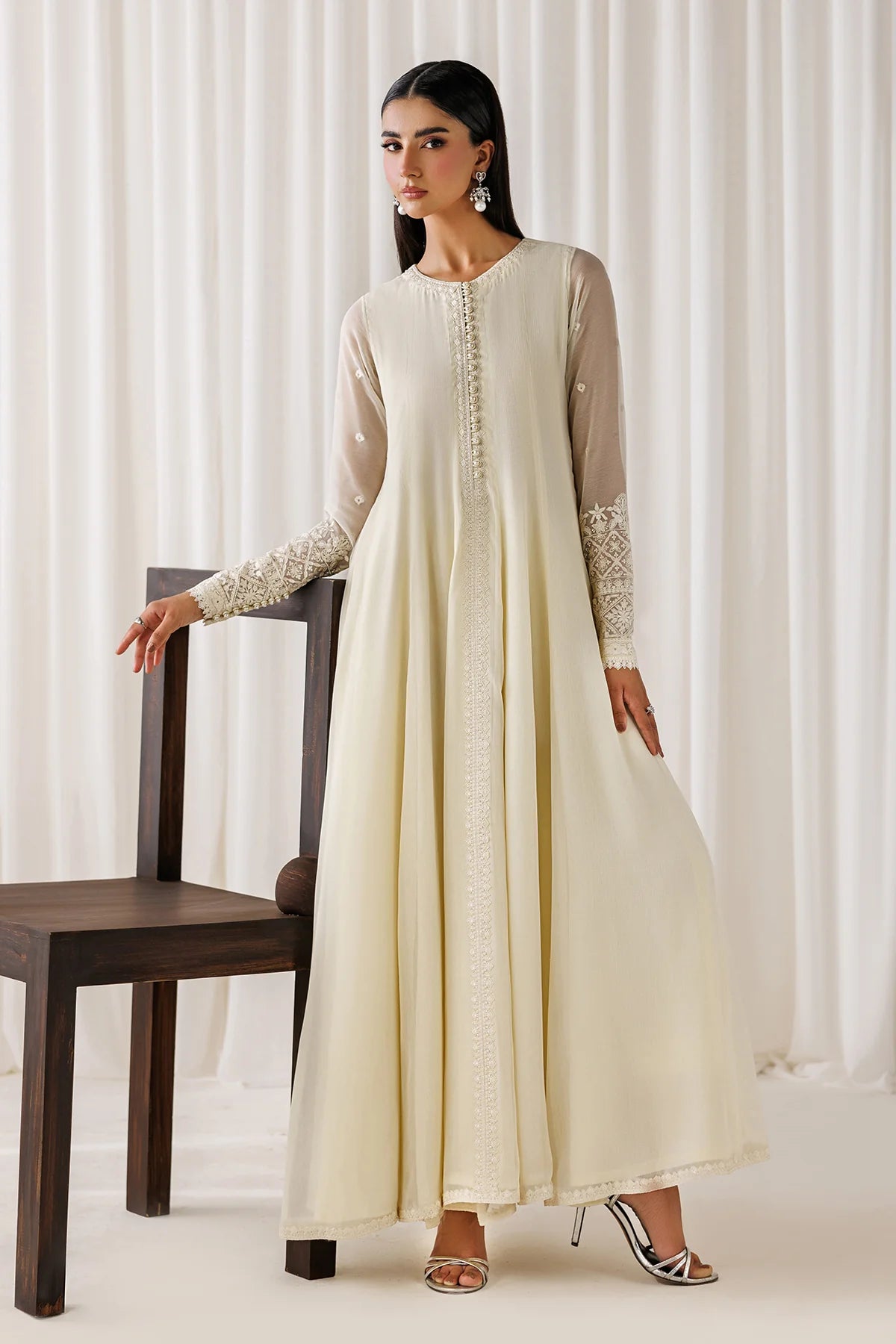 EMBROIDERED CHIFFON EN-1297