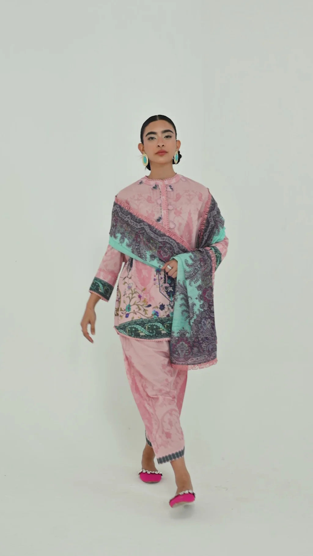 Unstitched Printed 3 Piece Lawn Suit