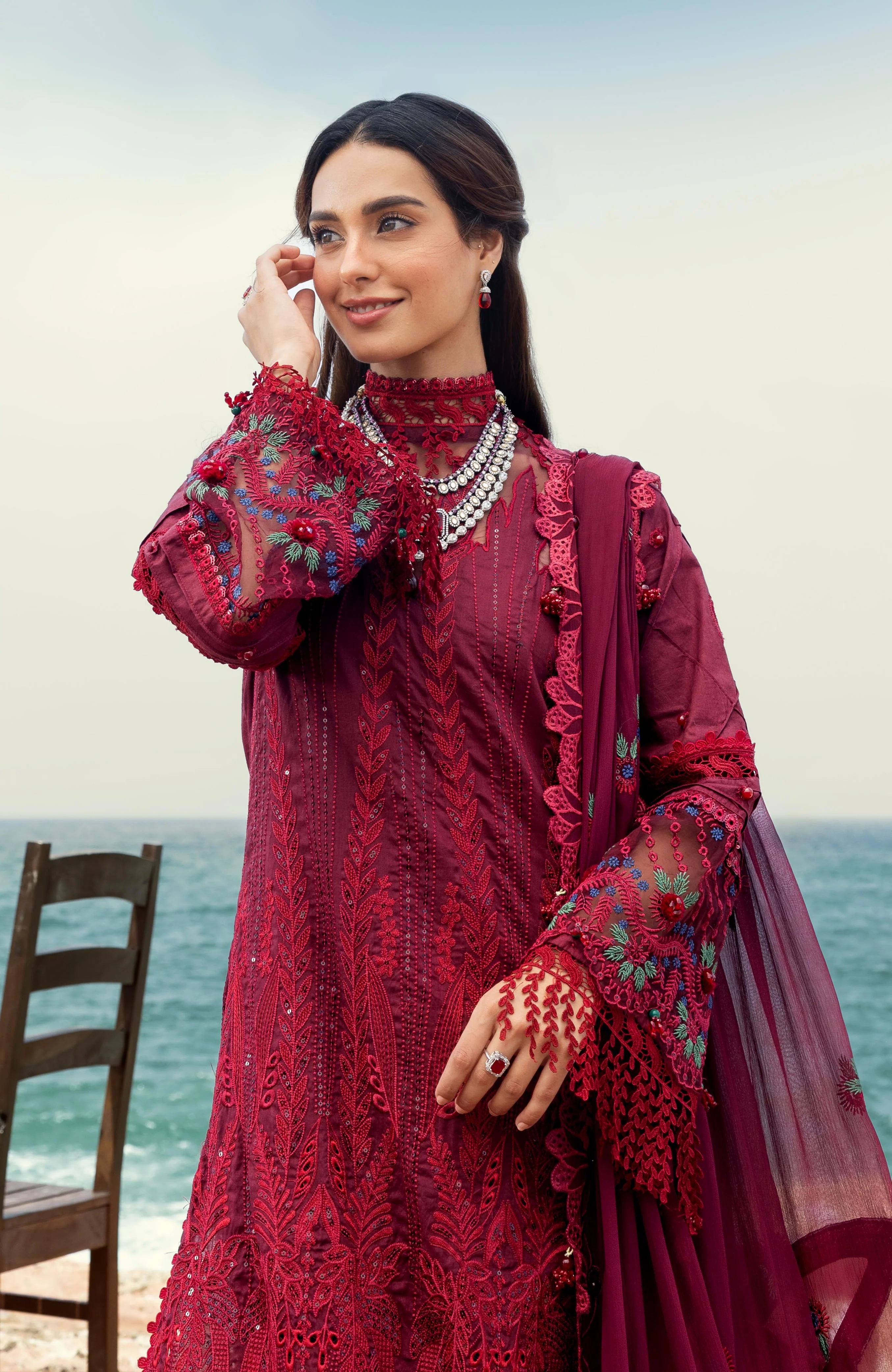 Mahiymaan 3 Piece Unstitched Luxury Lawn-MLL-26-05
