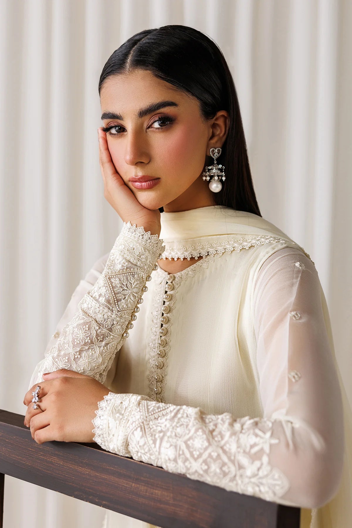 EMBROIDERED CHIFFON EN-1297