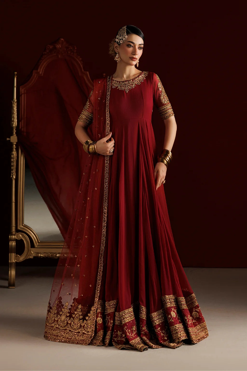 CC-111 EMBROIDERED CHIFFON