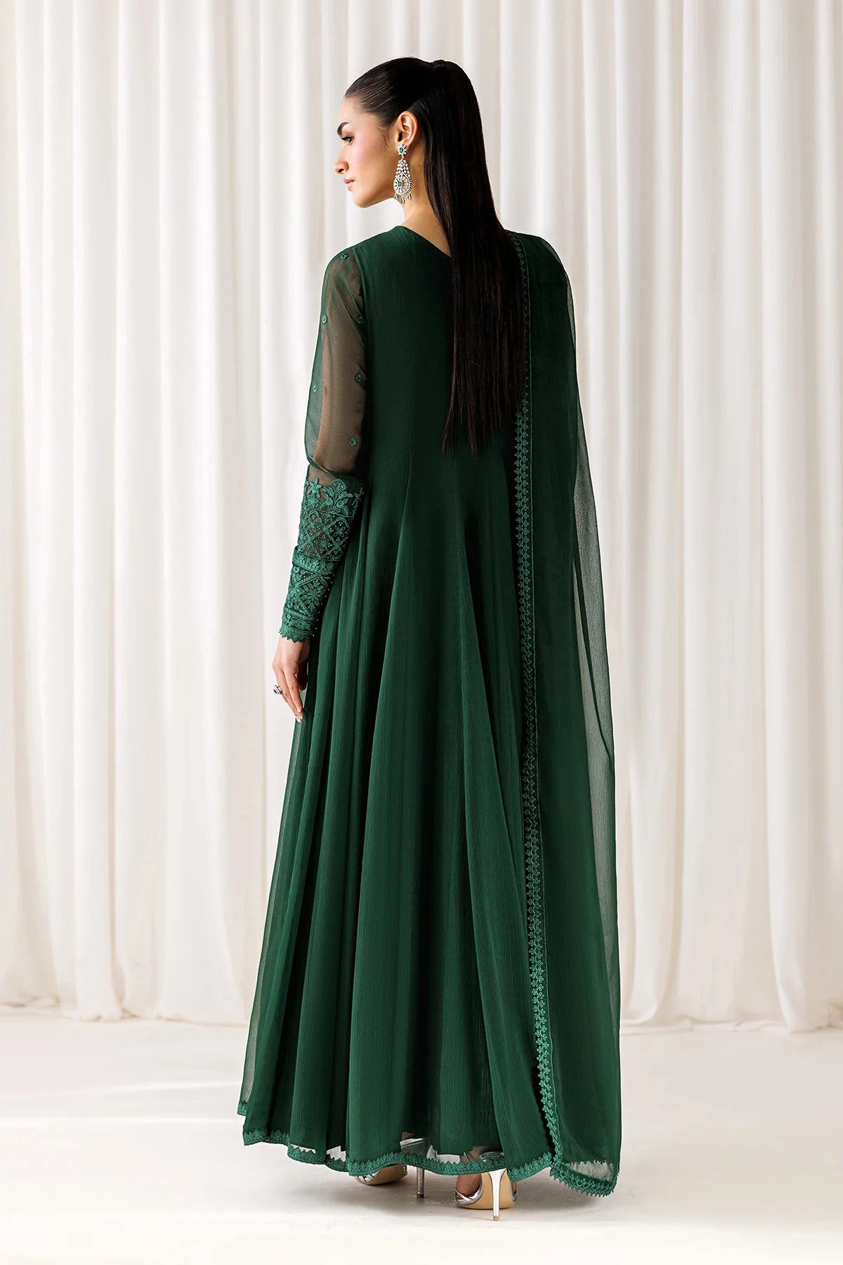 EMBROIDERED CHIFFON EN-1298