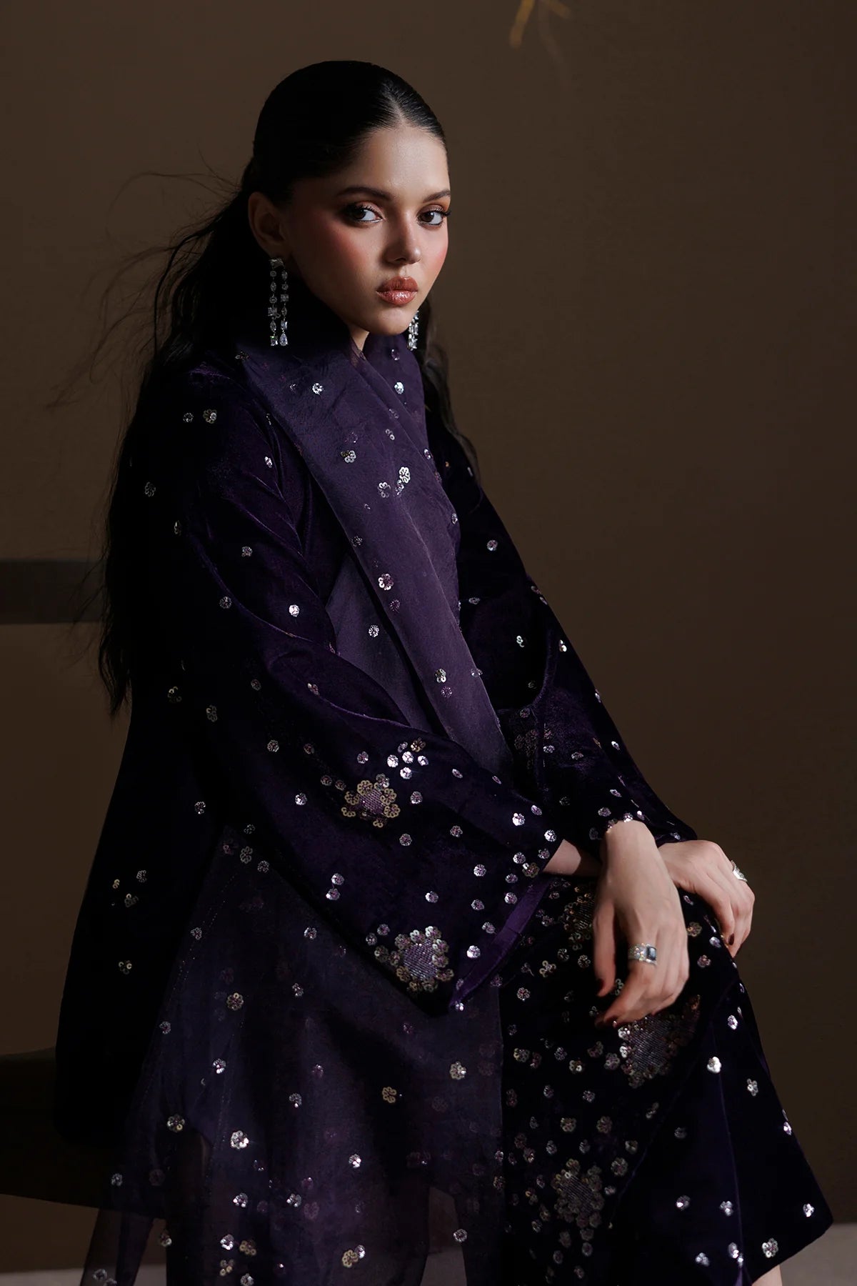 EMBROIDERED VELVET UF-4549