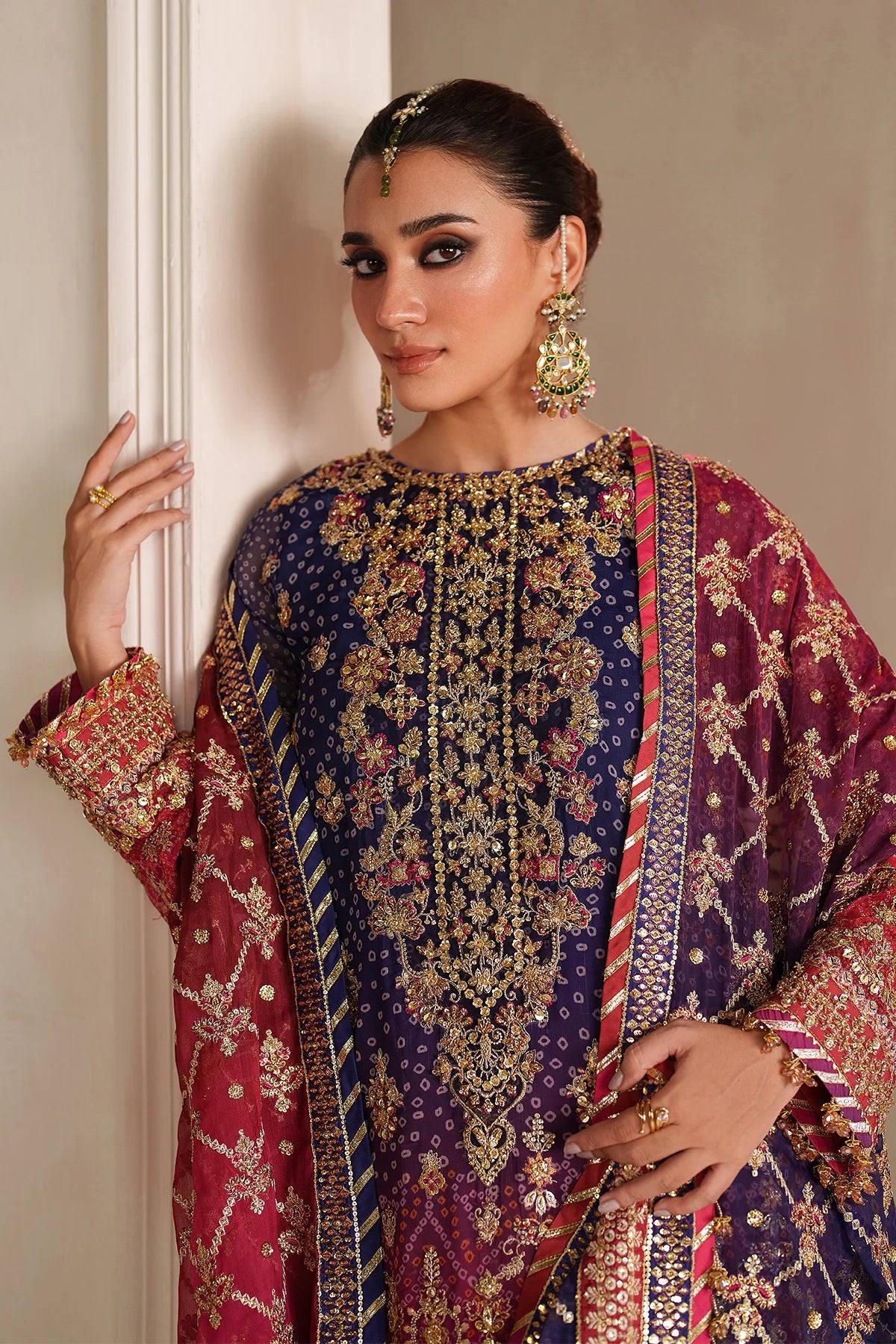 EMBROIDERED CHIFFON UF-4369