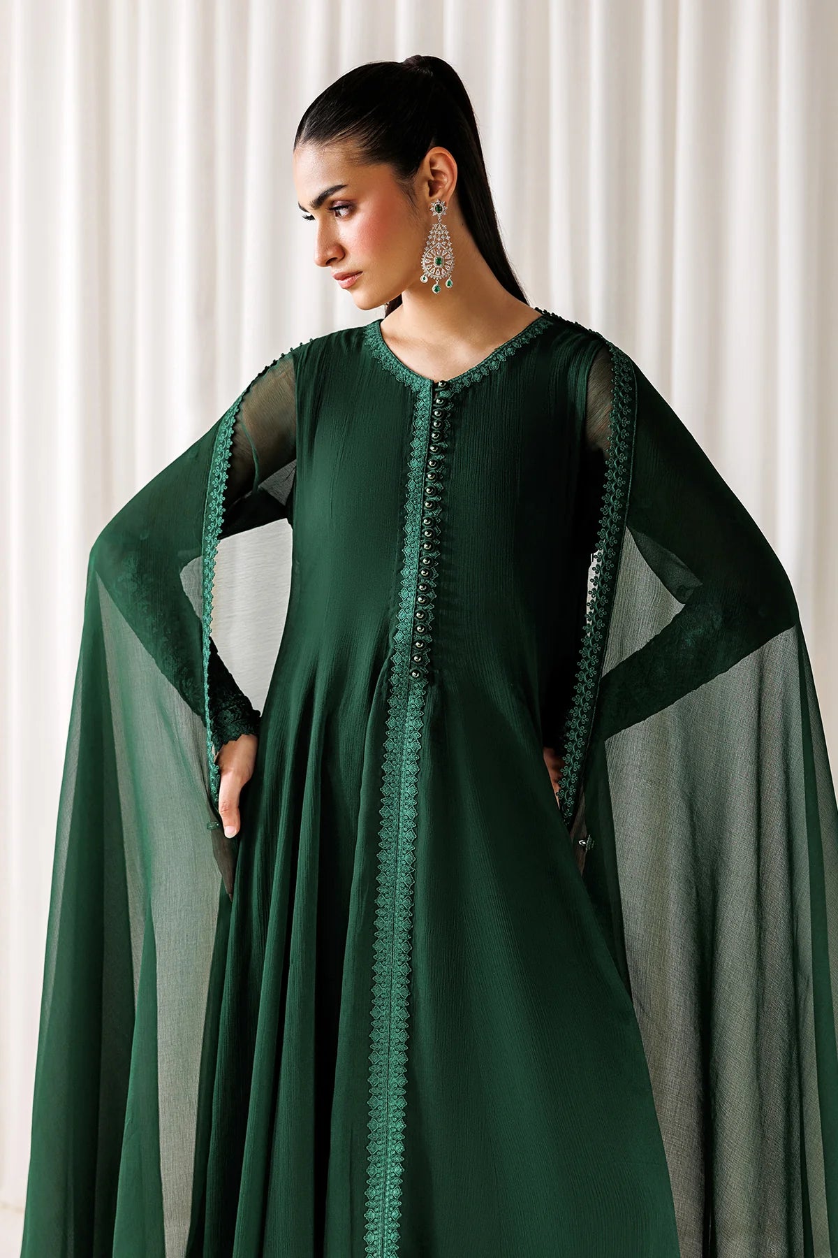 EMBROIDERED CHIFFON EN-1298