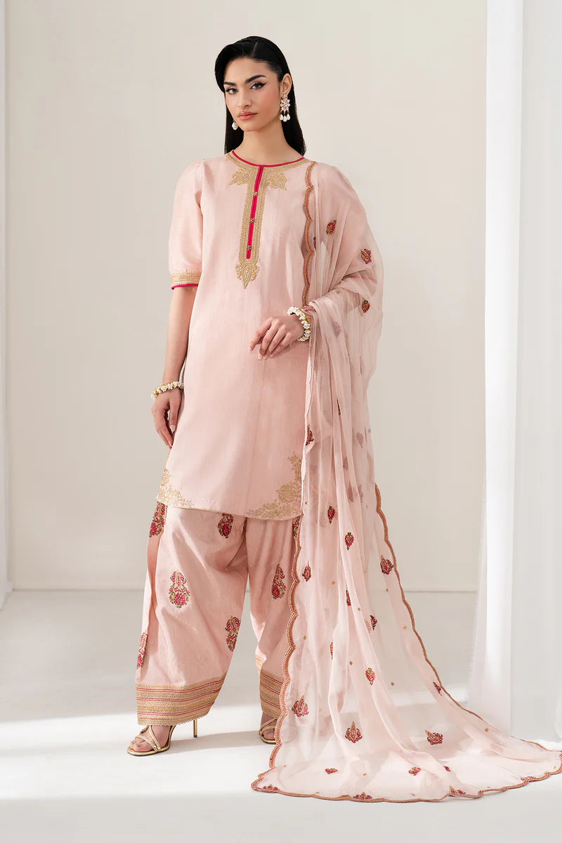 EMBROIDERED RAW SILK UF-4136