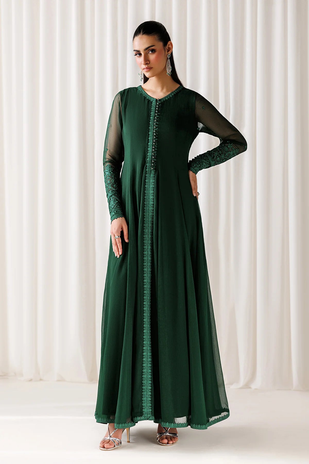EMBROIDERED CHIFFON EN-1298