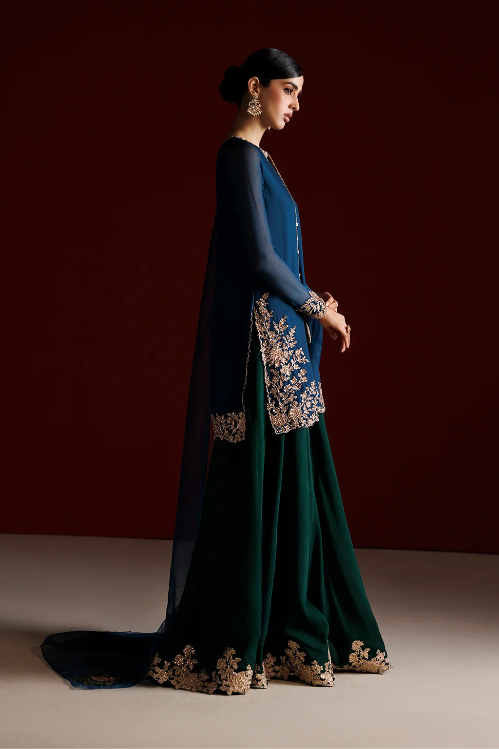 CC-102 EMBROIDERED CHIFFON