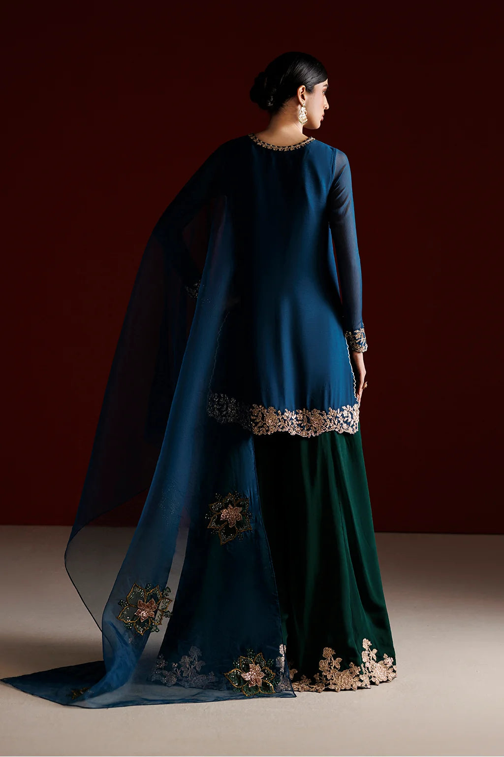 CC-102 EMBROIDERED CHIFFON