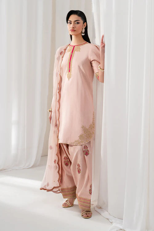 EMBROIDERED RAW SILK UF-4136
