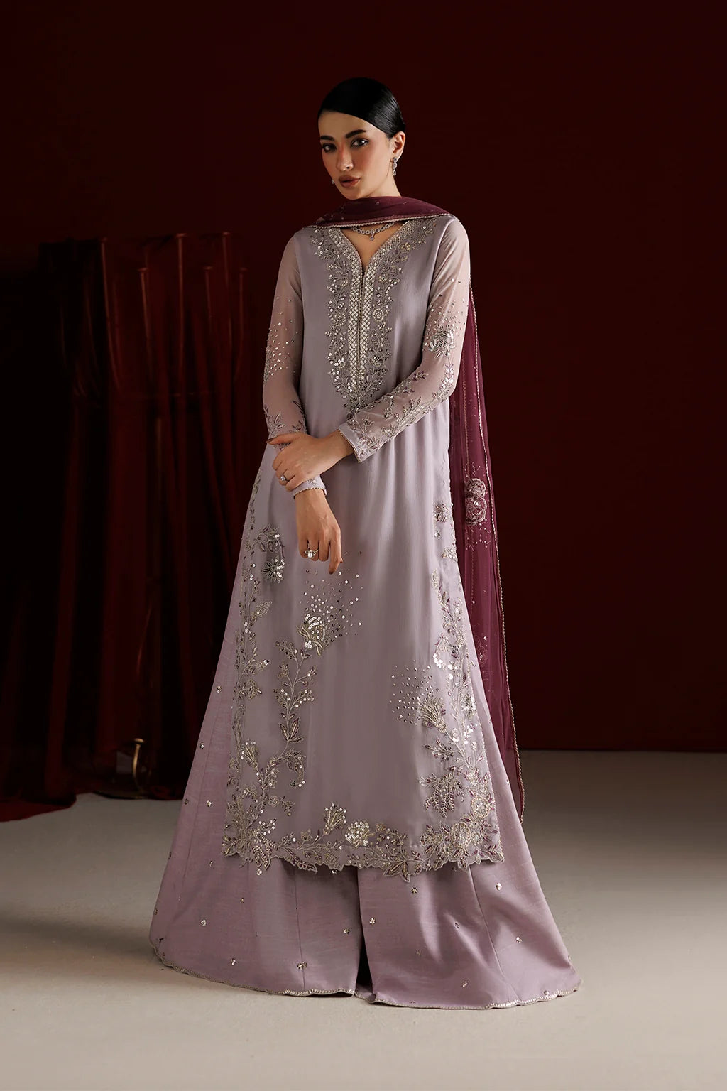 CC-110 EMBROIDERED CHIFFON