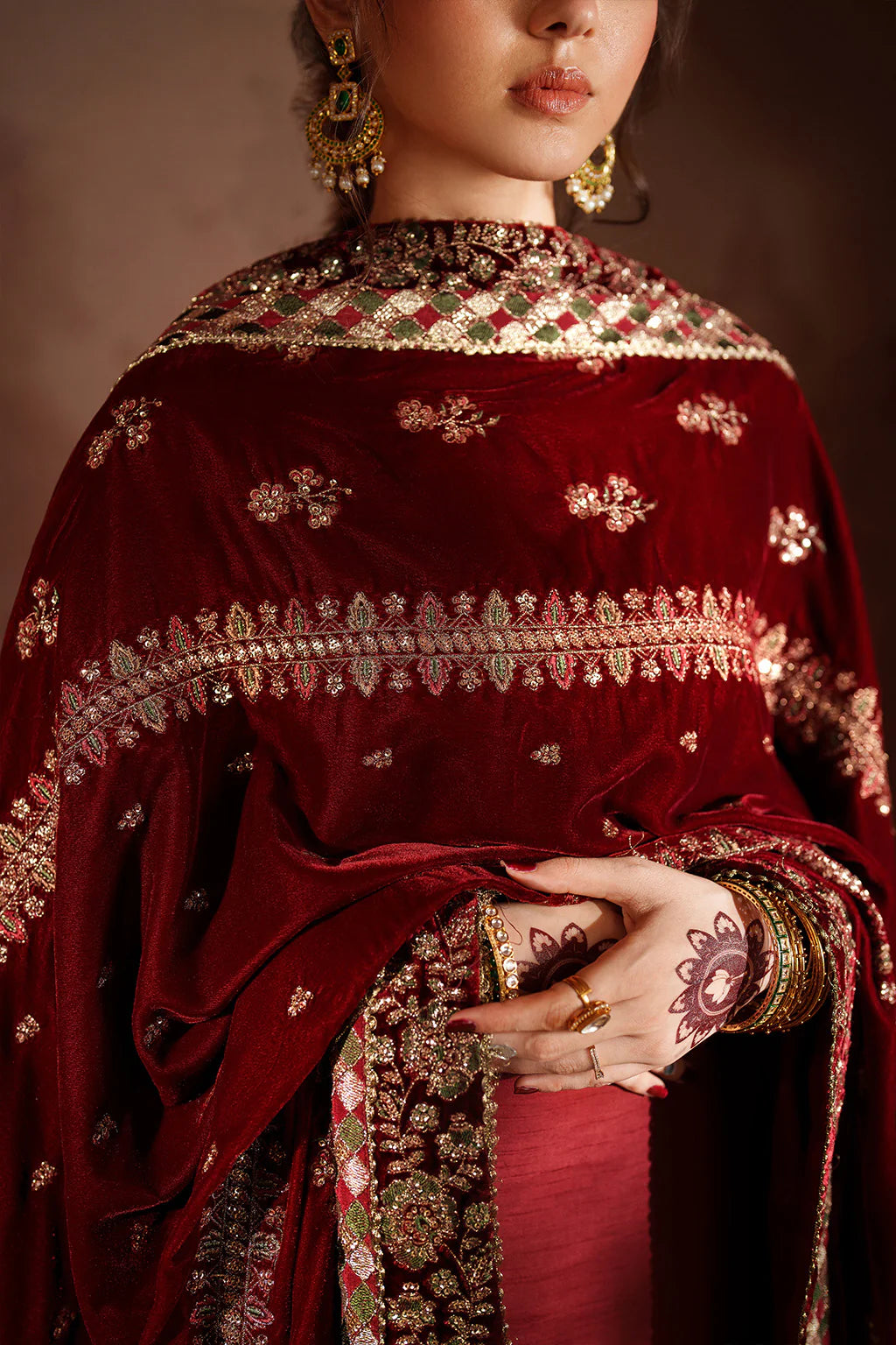 IV-56 Embroidered Velvet