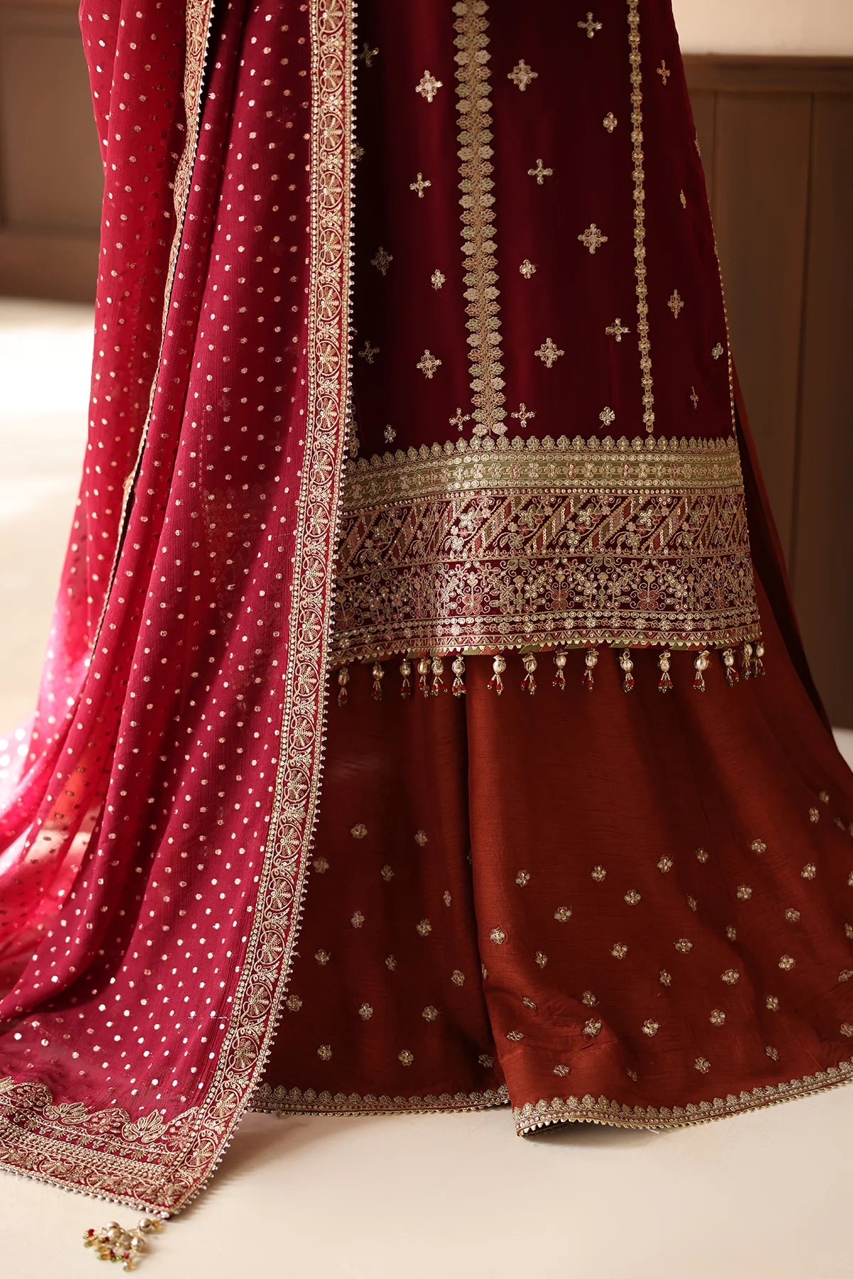 EMBROIDERED CHIFFON UF-4486