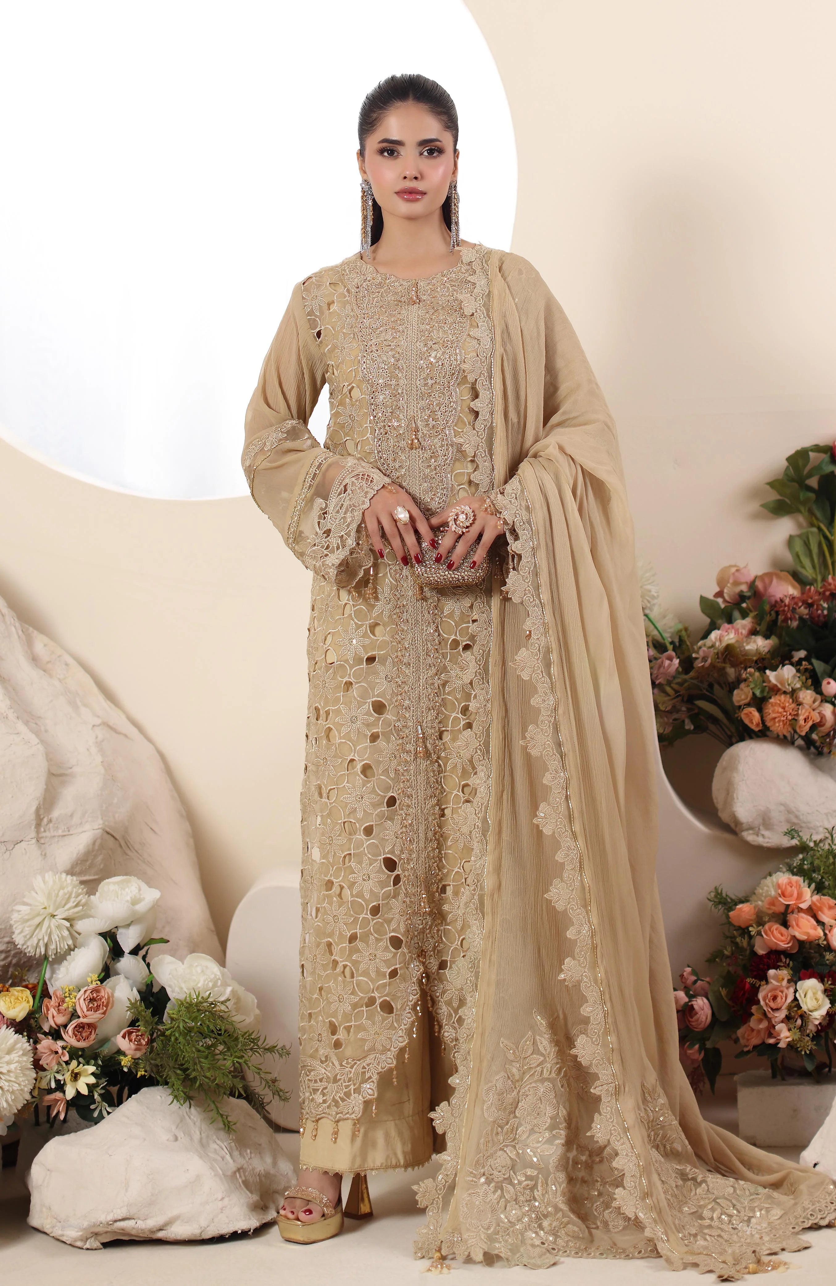 ELOR -3 Piece Unstitched Formal-AZF-25-07