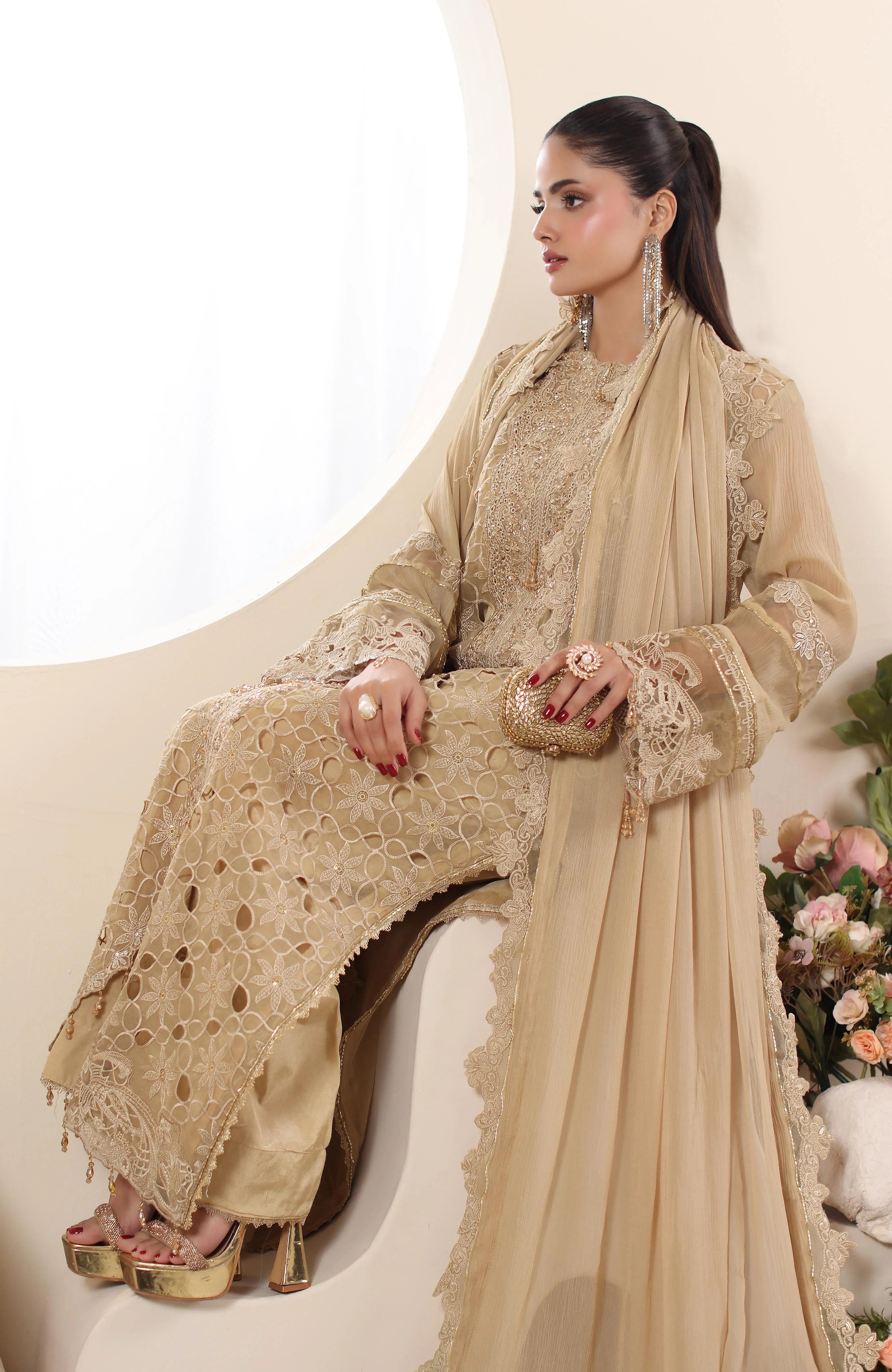 ELOR -3 Piece Unstitched Formal-AZF-25-07