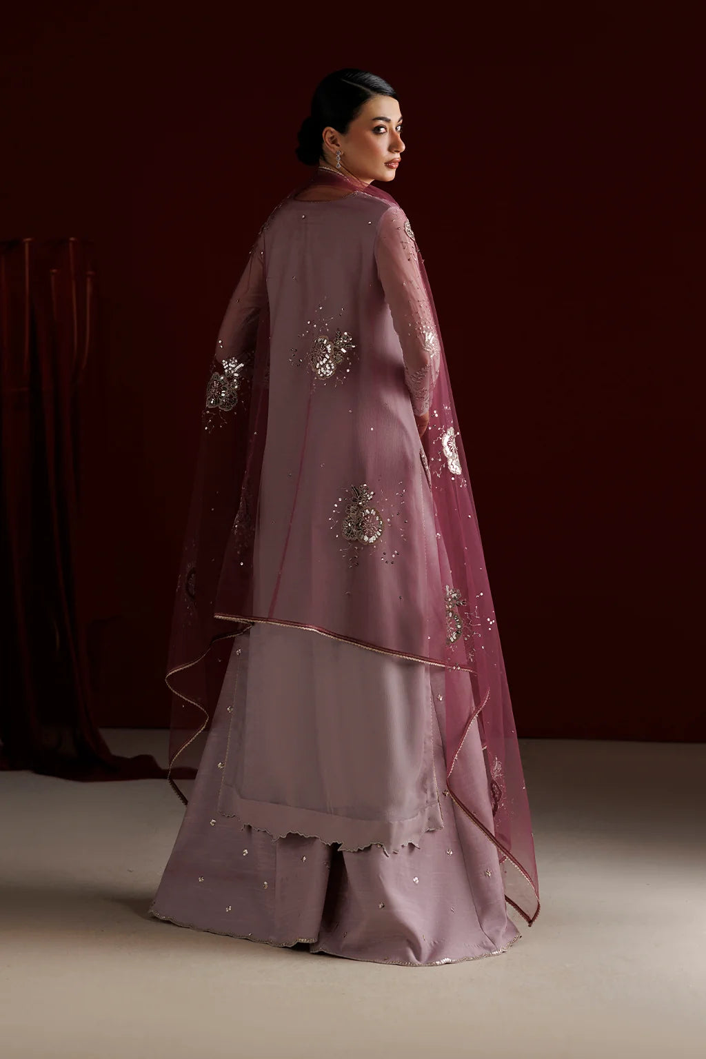 CC-110 EMBROIDERED CHIFFON