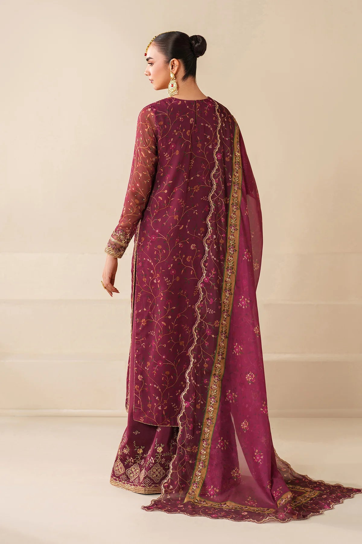 EMBROIDERED CHIFFON UF-4277