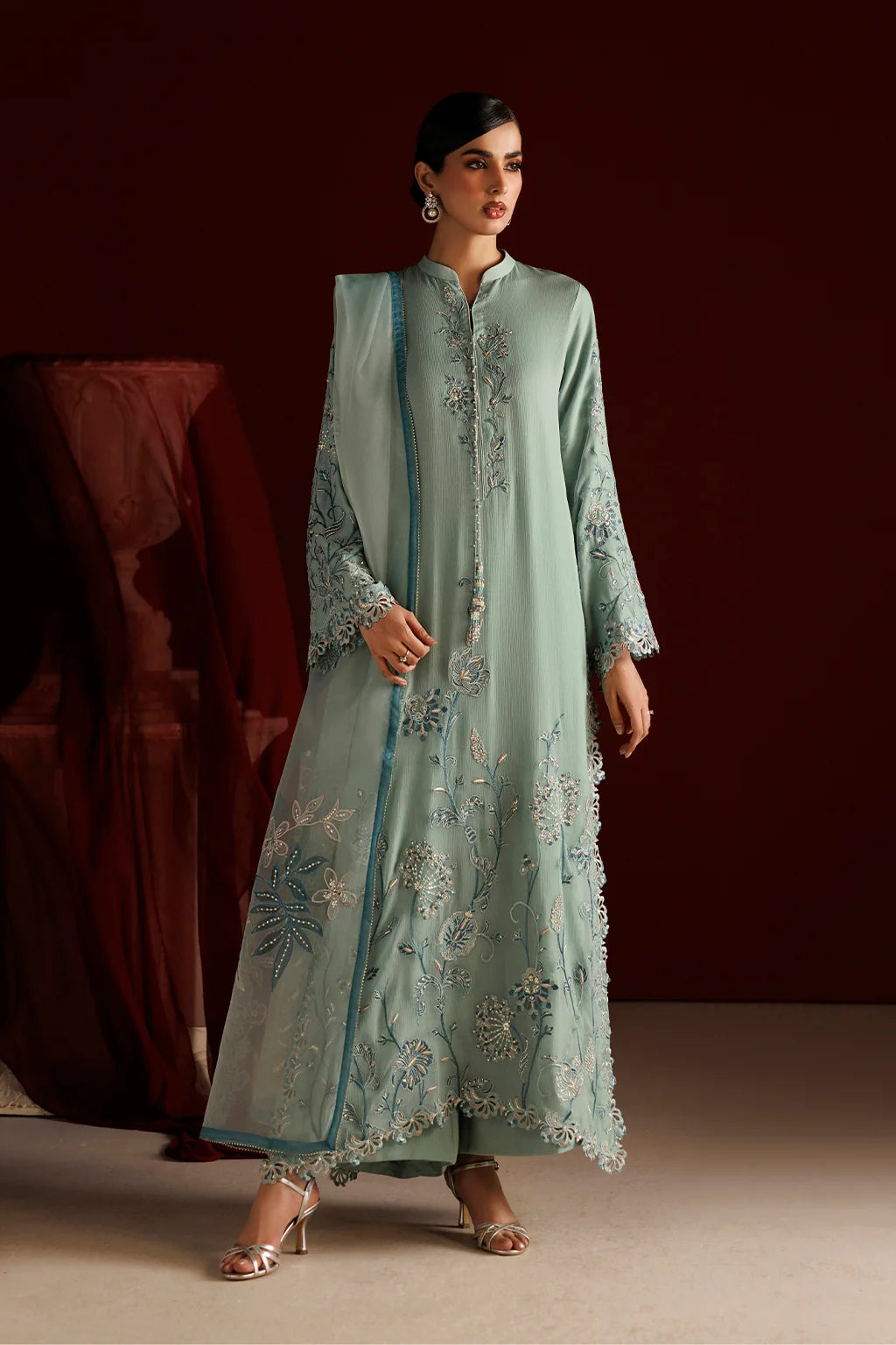 CC-112 EMBROIDERED CHIFFON