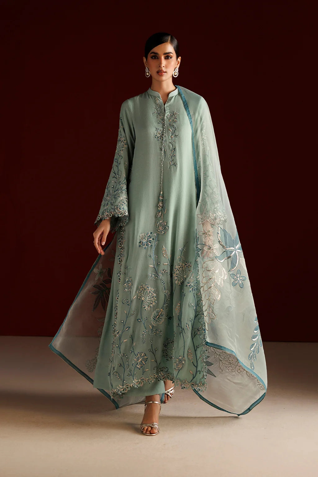 CC-112 EMBROIDERED CHIFFON