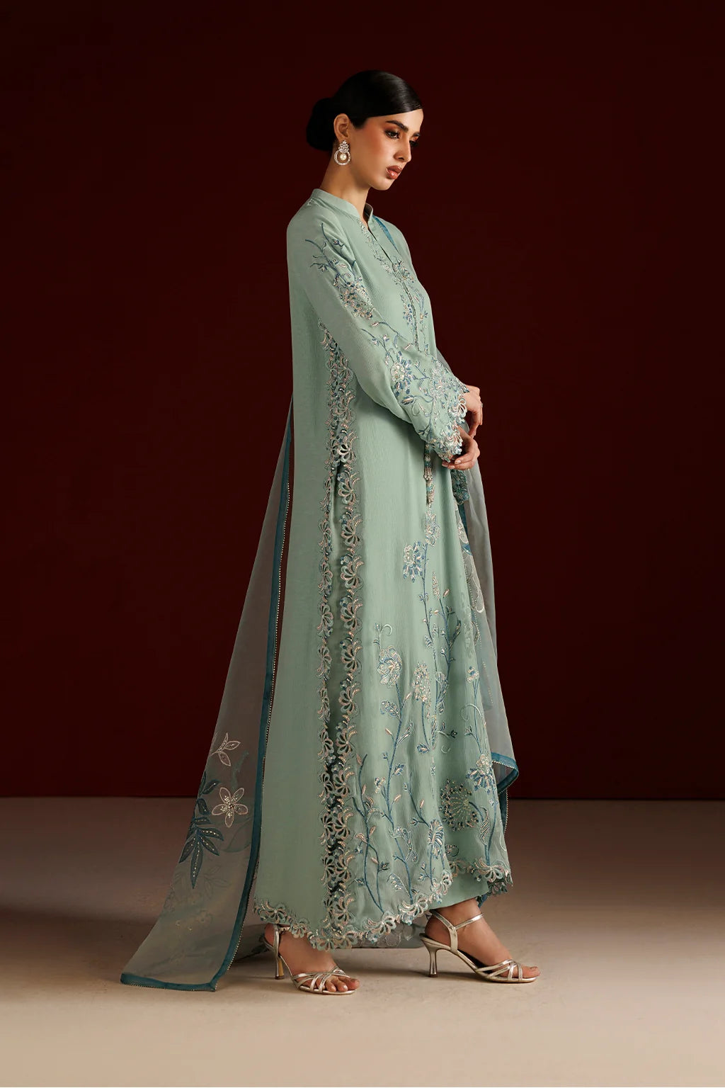CC-112 EMBROIDERED CHIFFON