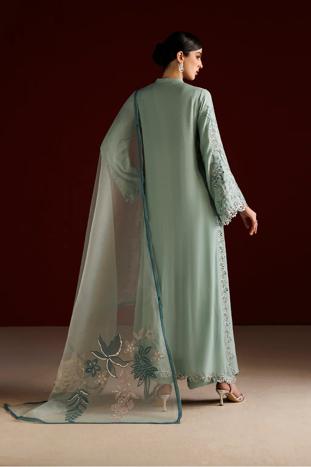 CC-112 EMBROIDERED CHIFFON