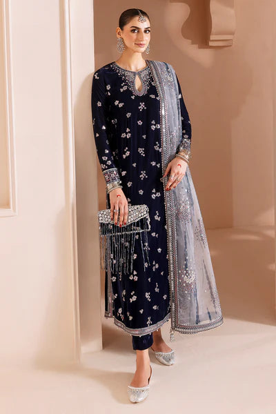 Embroidered Velvet Formal CVF D-03