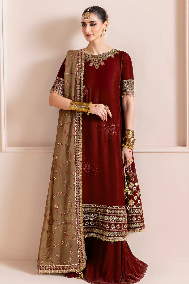 Embroidered Velvet Formal CVF D-13