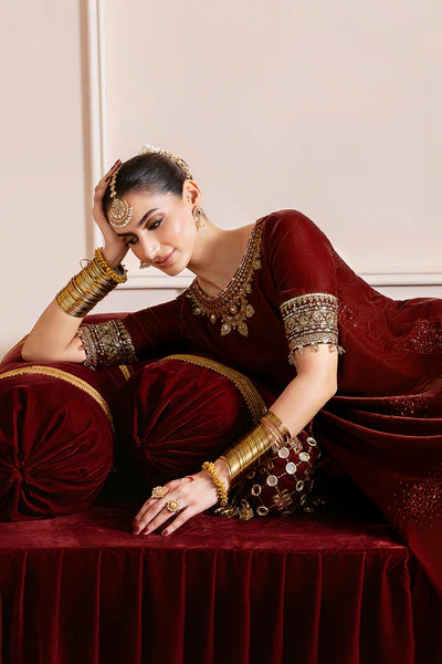 Embroidered Velvet Formal CVF D-13