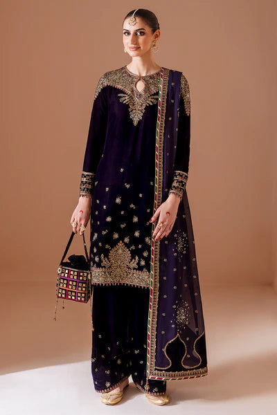 Embroidered Velvet Formal CVF D-08