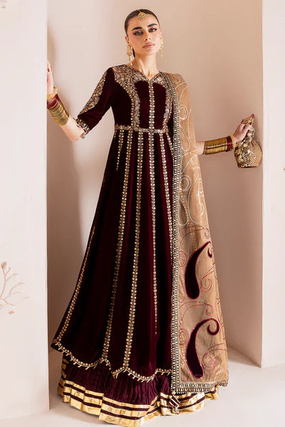 Embroidered Velvet Formal CVF D-12