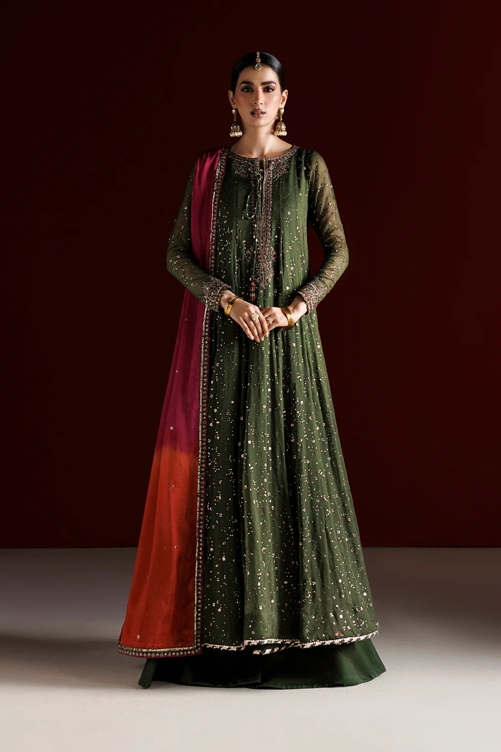 CC-105 EMBROIDERED CHIFFON