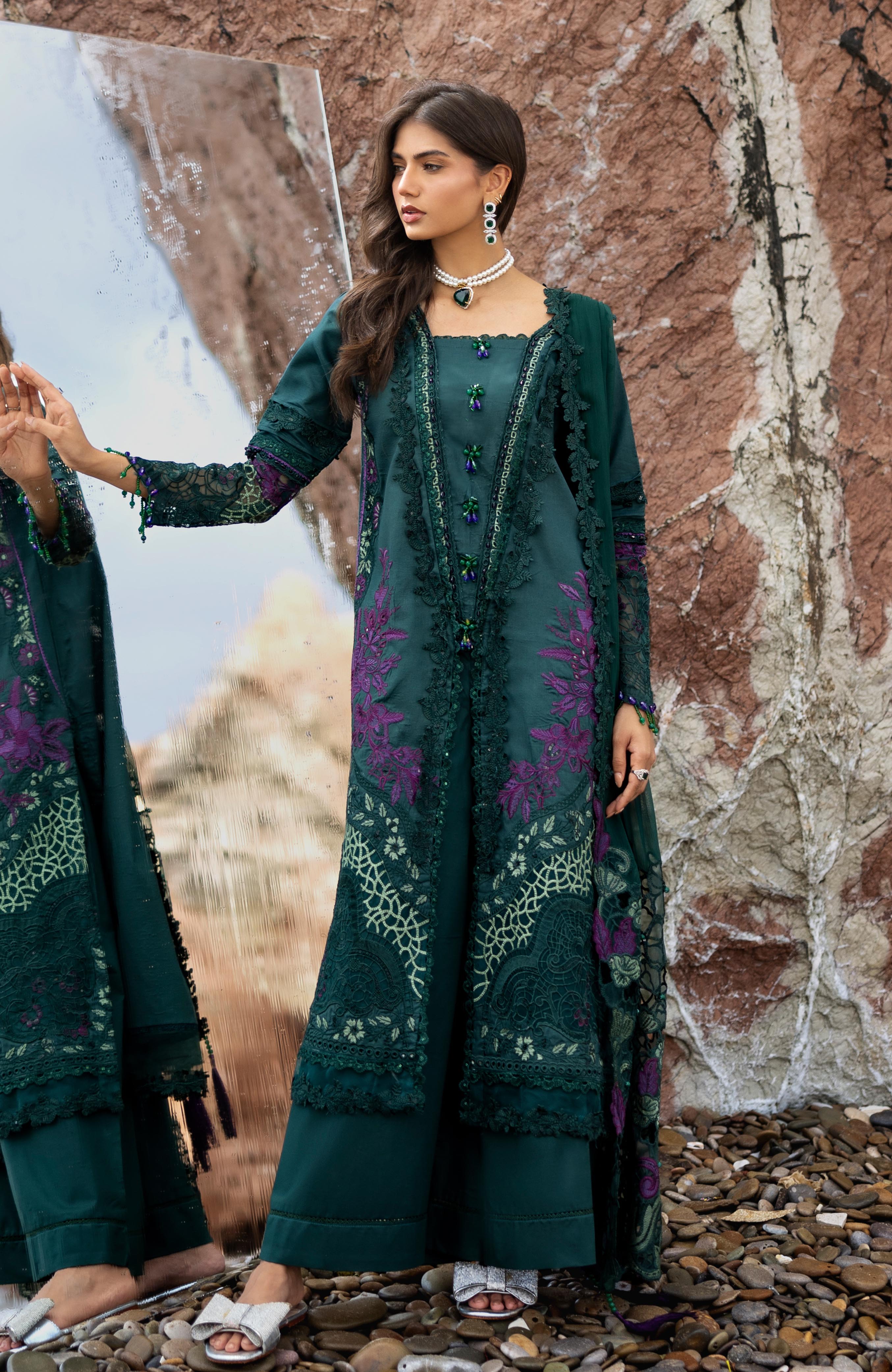 Mahiymaan 3 Piece Unstitched Luxury Lawn-MLL-26-09
