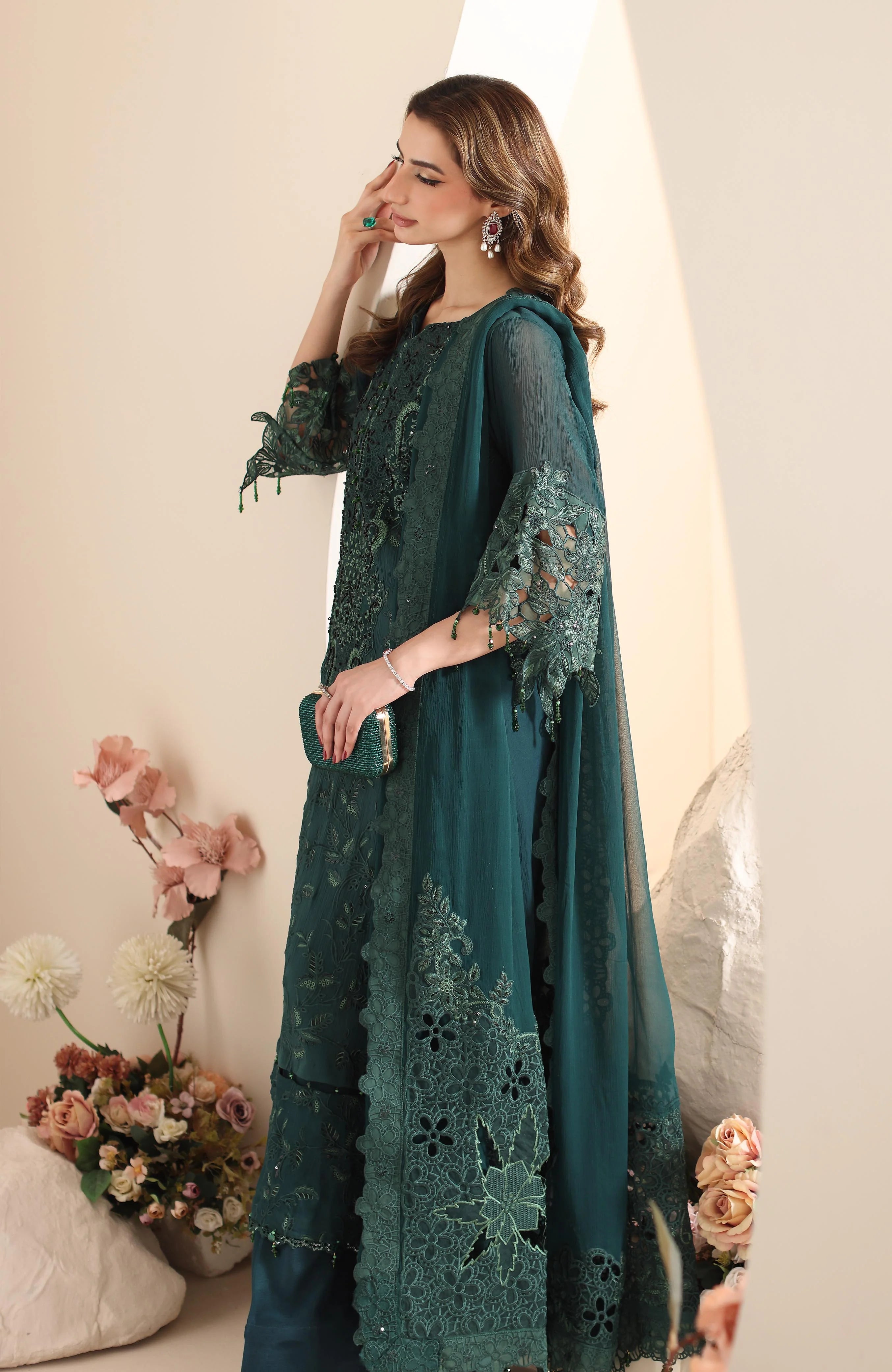 ELOR -3 Piece Unstitched Formal-AZF-25-09
