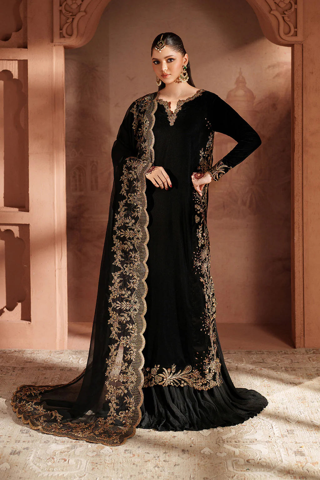 IV-62 Embroidered Velvet