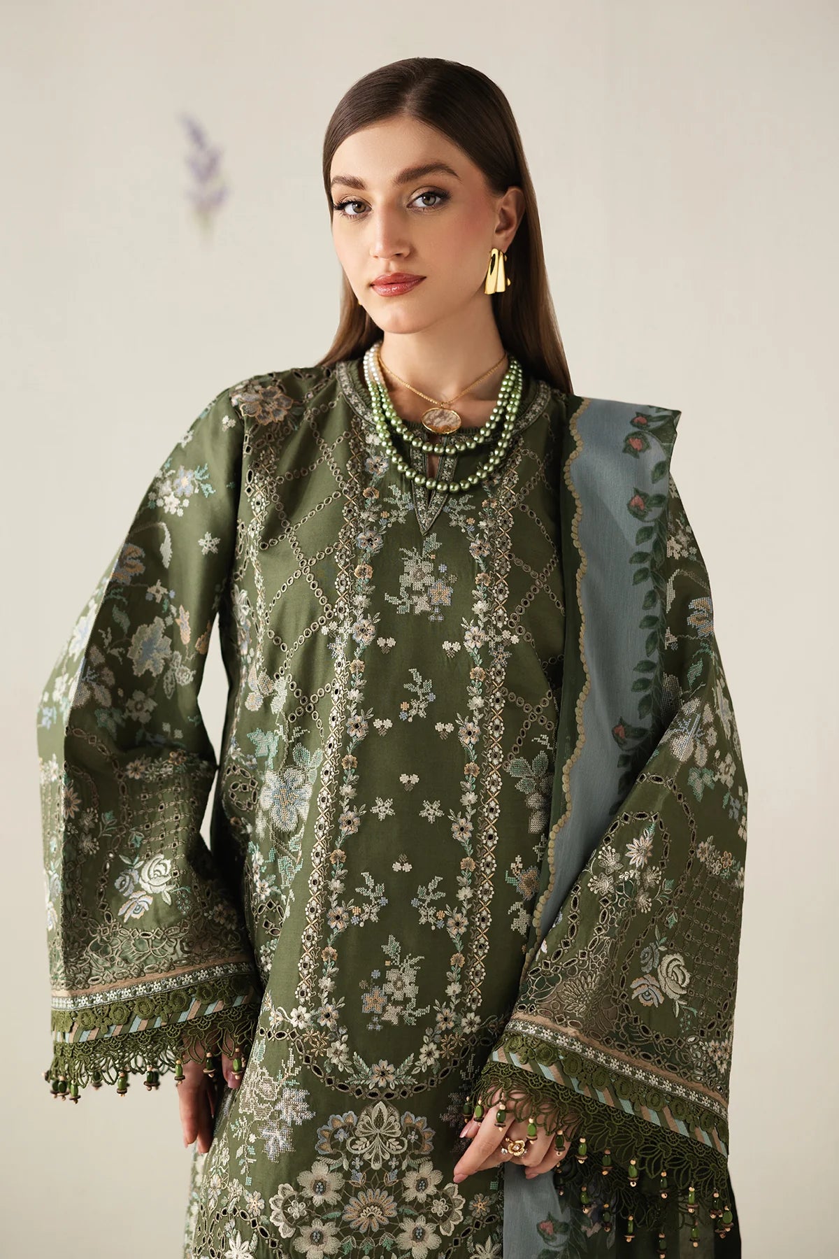 EMBROIDERED LAWN UF-4431