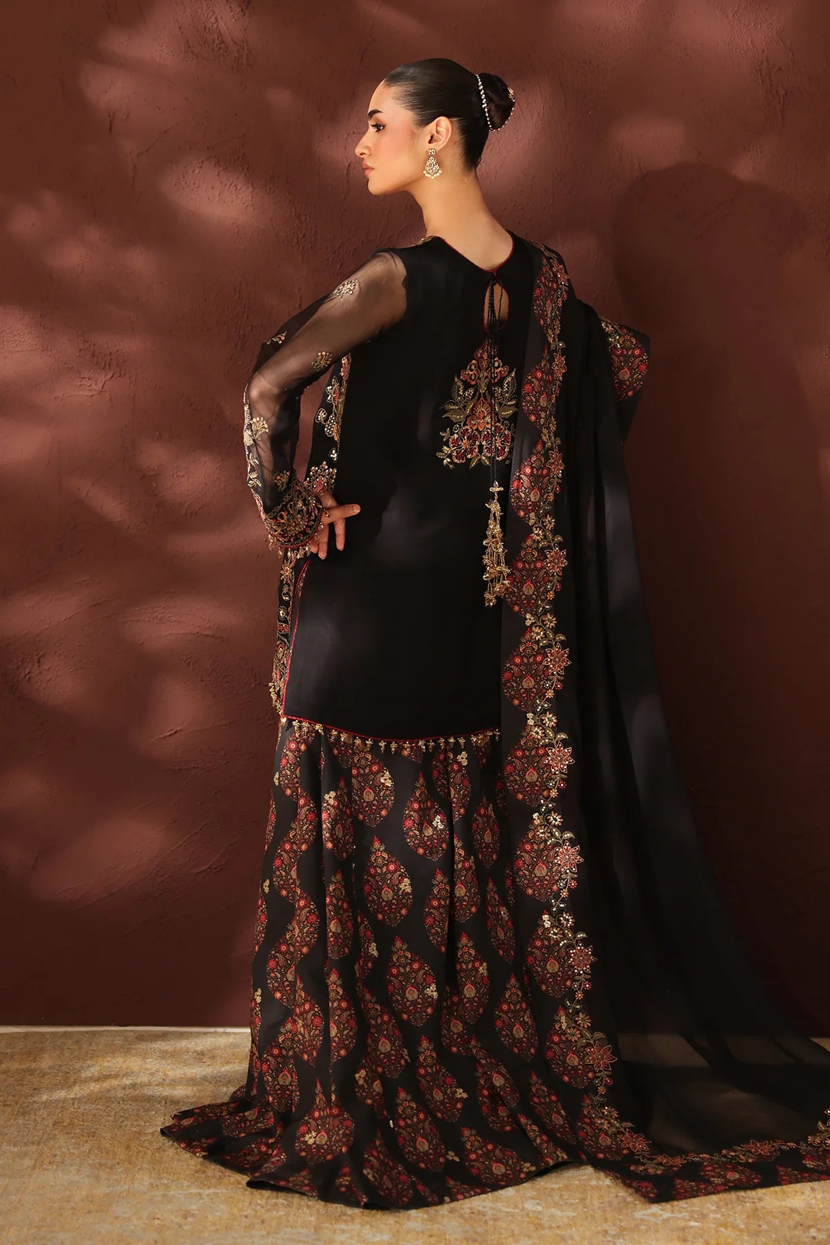 EMBROIDERED CHIFFON UF-4488