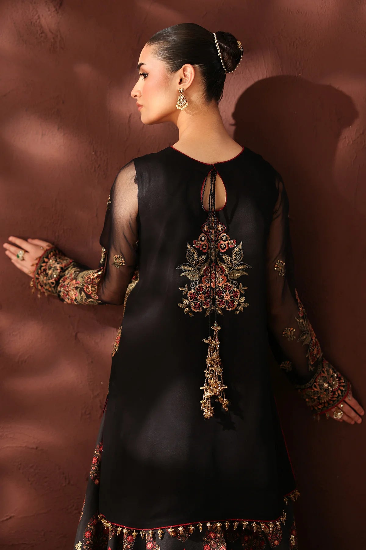EMBROIDERED CHIFFON UF-4488