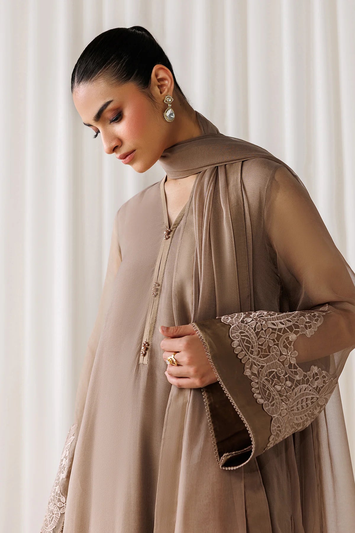 EMBROIDERED CHIFFON EN-1302