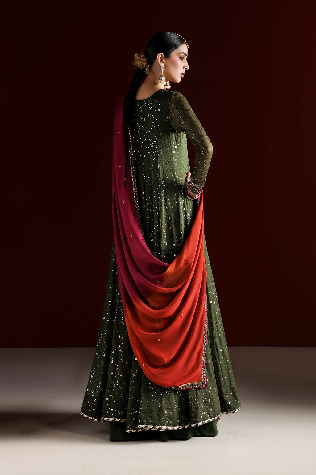 CC-105 EMBROIDERED CHIFFON