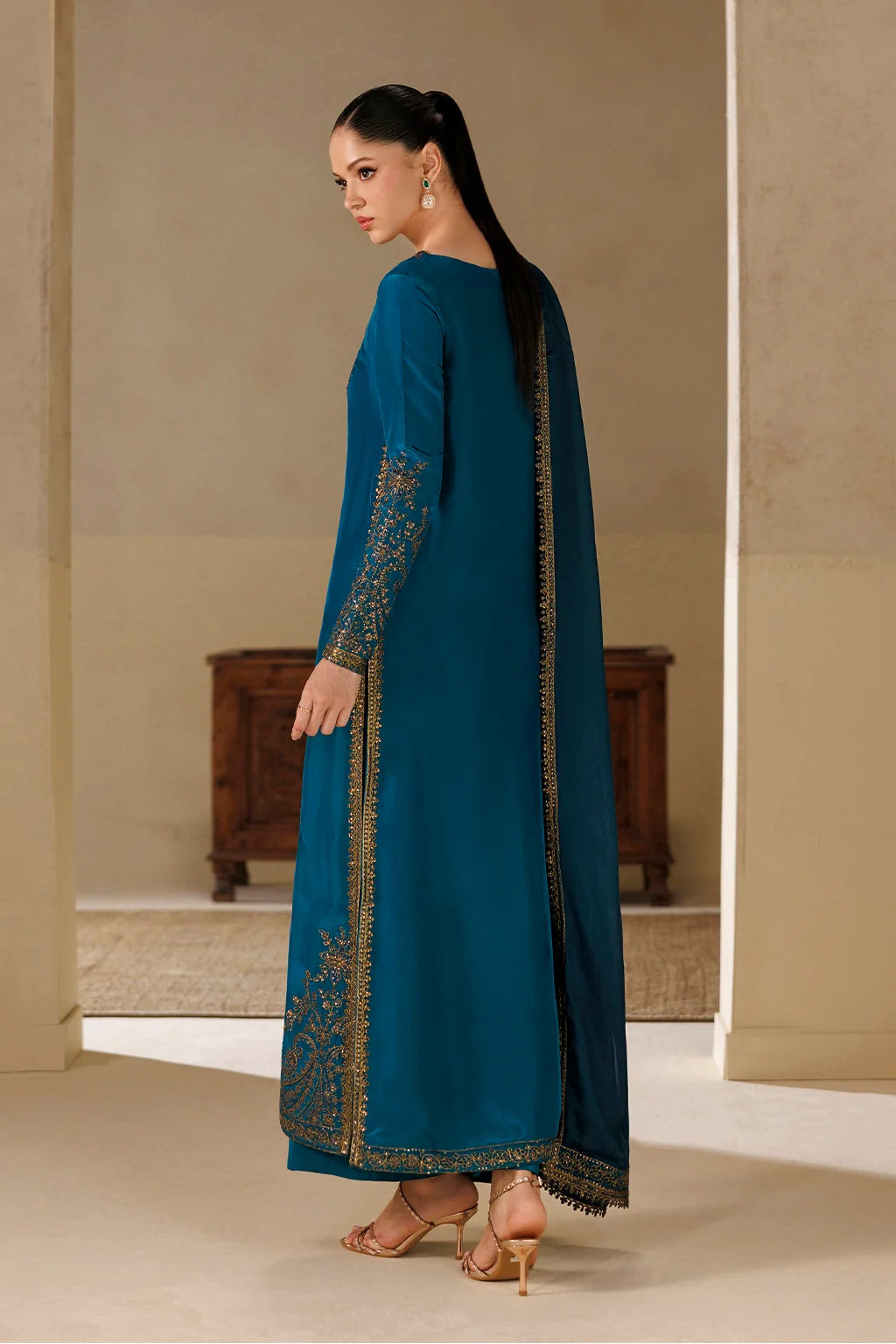 UE-731 EMBROIDERED RAMEN SILK