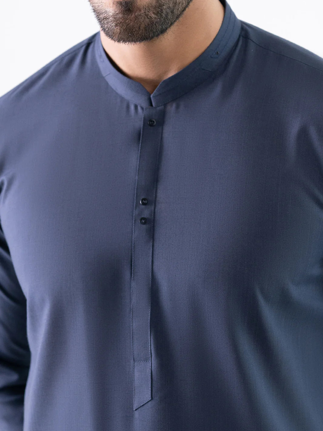 BLUISH GREY CUT & SEW KAMEEZ SHALWAR - AL-KS-3342