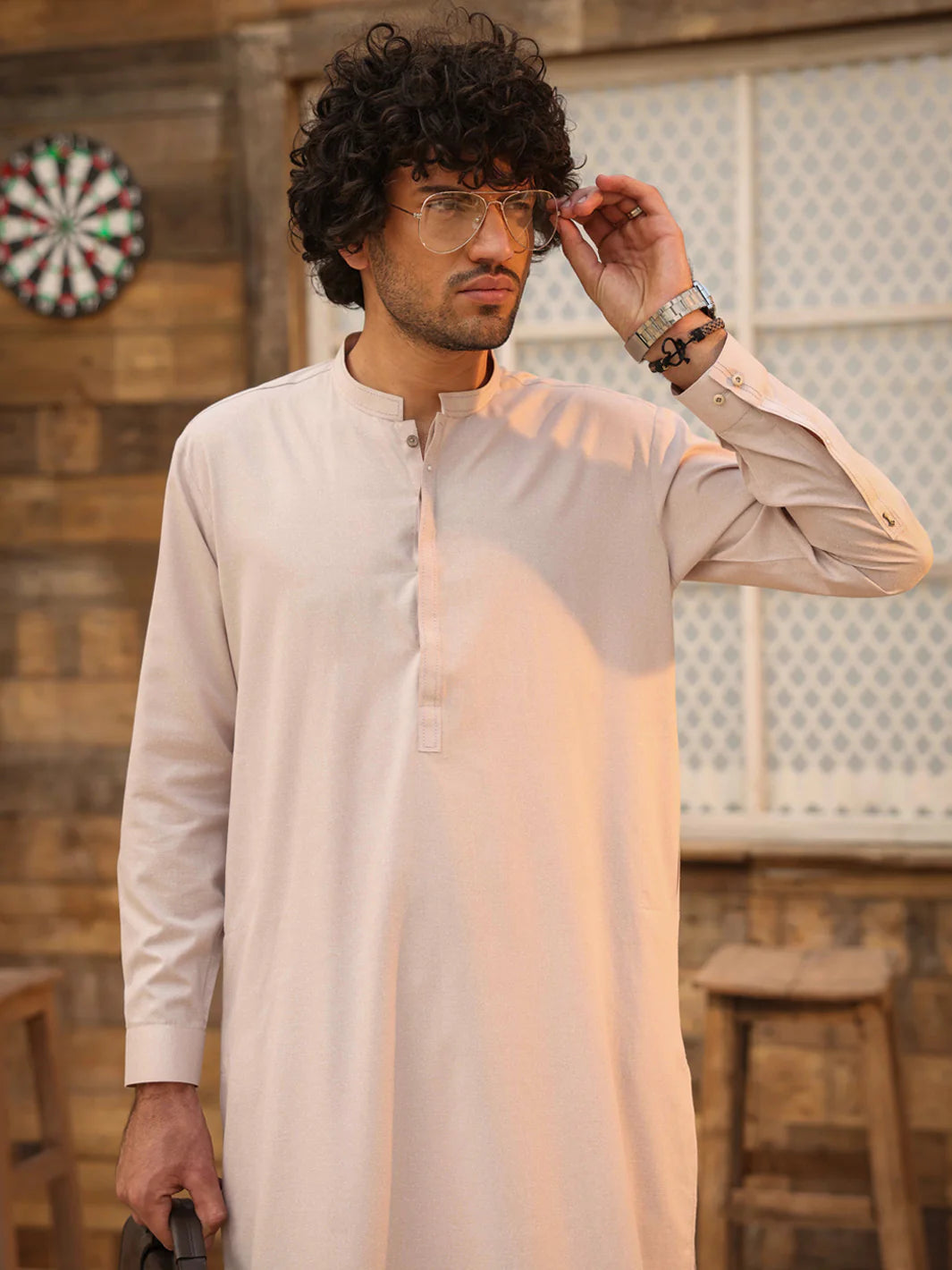 TEA PINK CUT & SEW KAMEEZ SHALWAR - AL-KS-3332