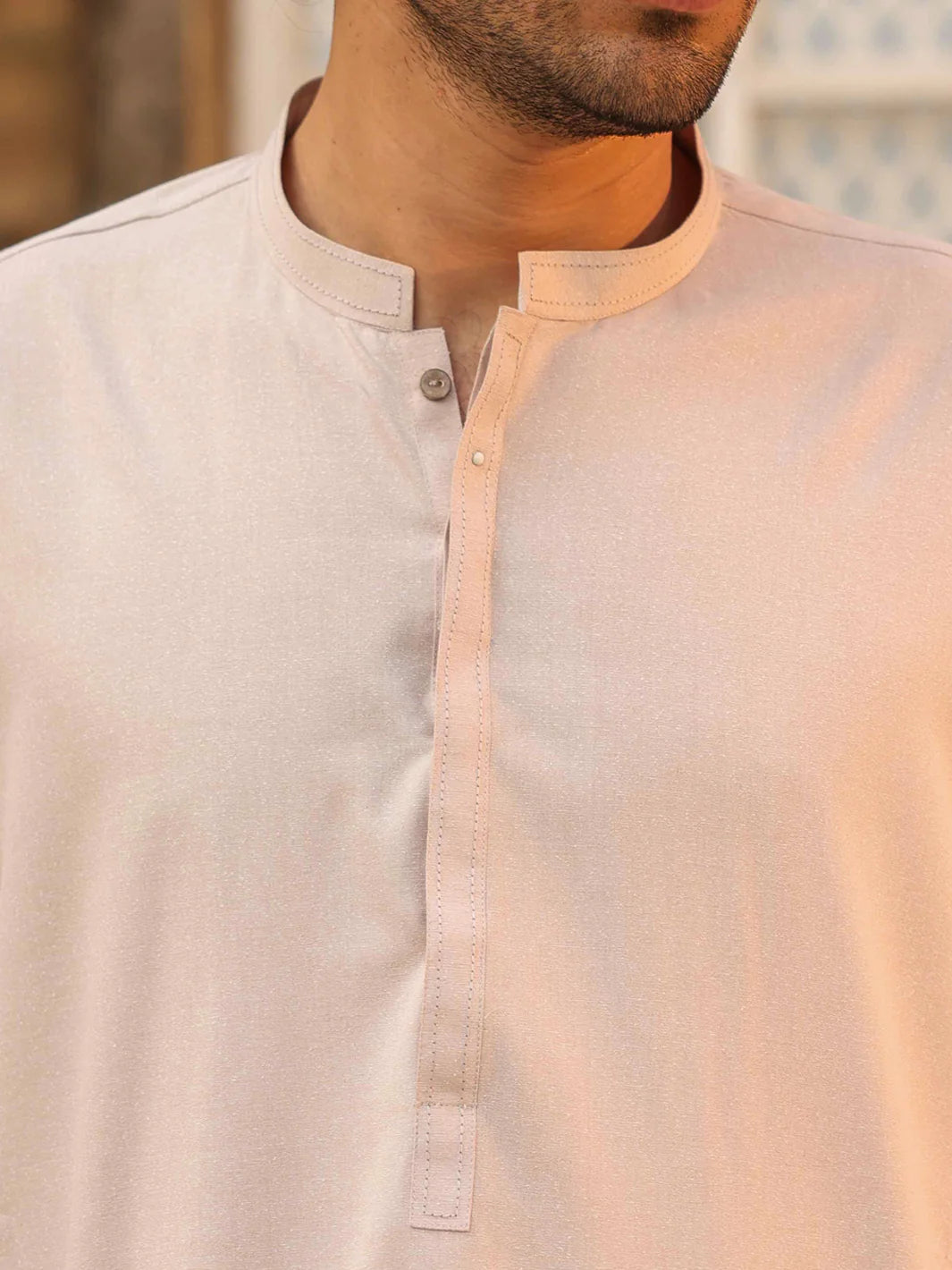TEA PINK CUT & SEW KAMEEZ SHALWAR - AL-KS-3332