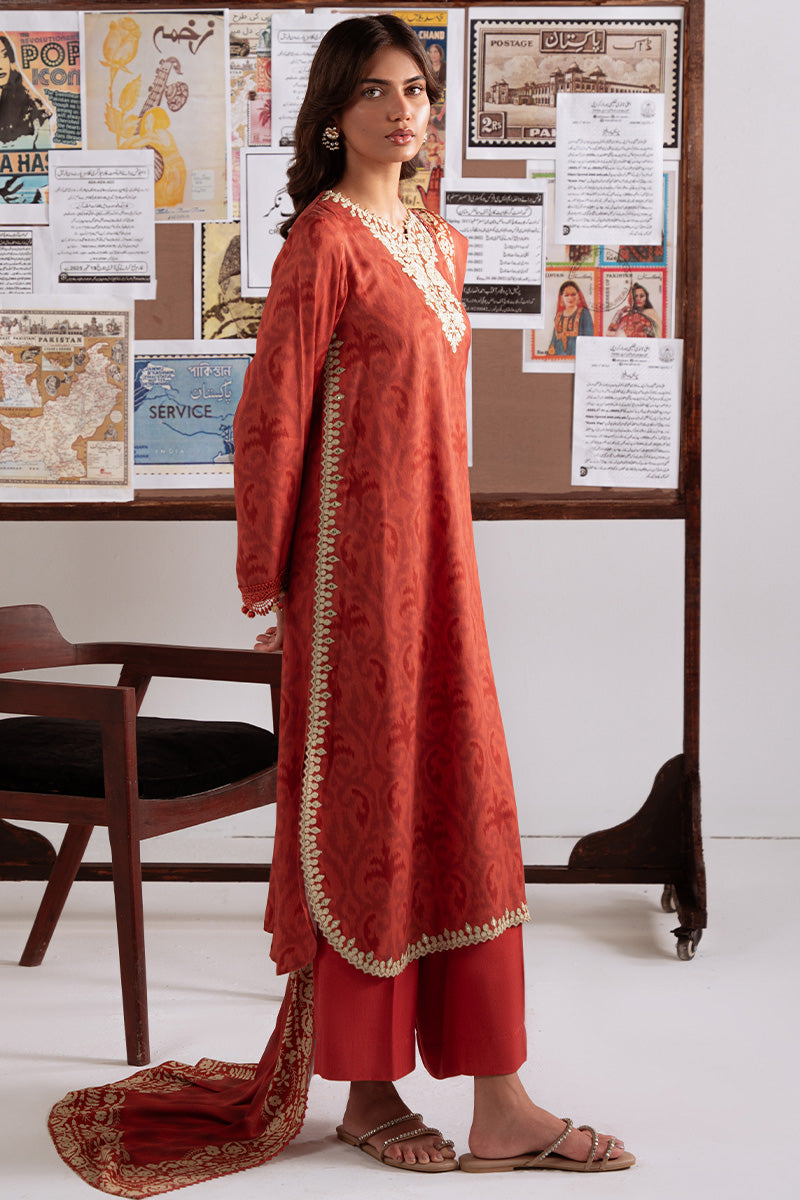 RUSTIC AURA-3PC MARINA PRINTED SUIT