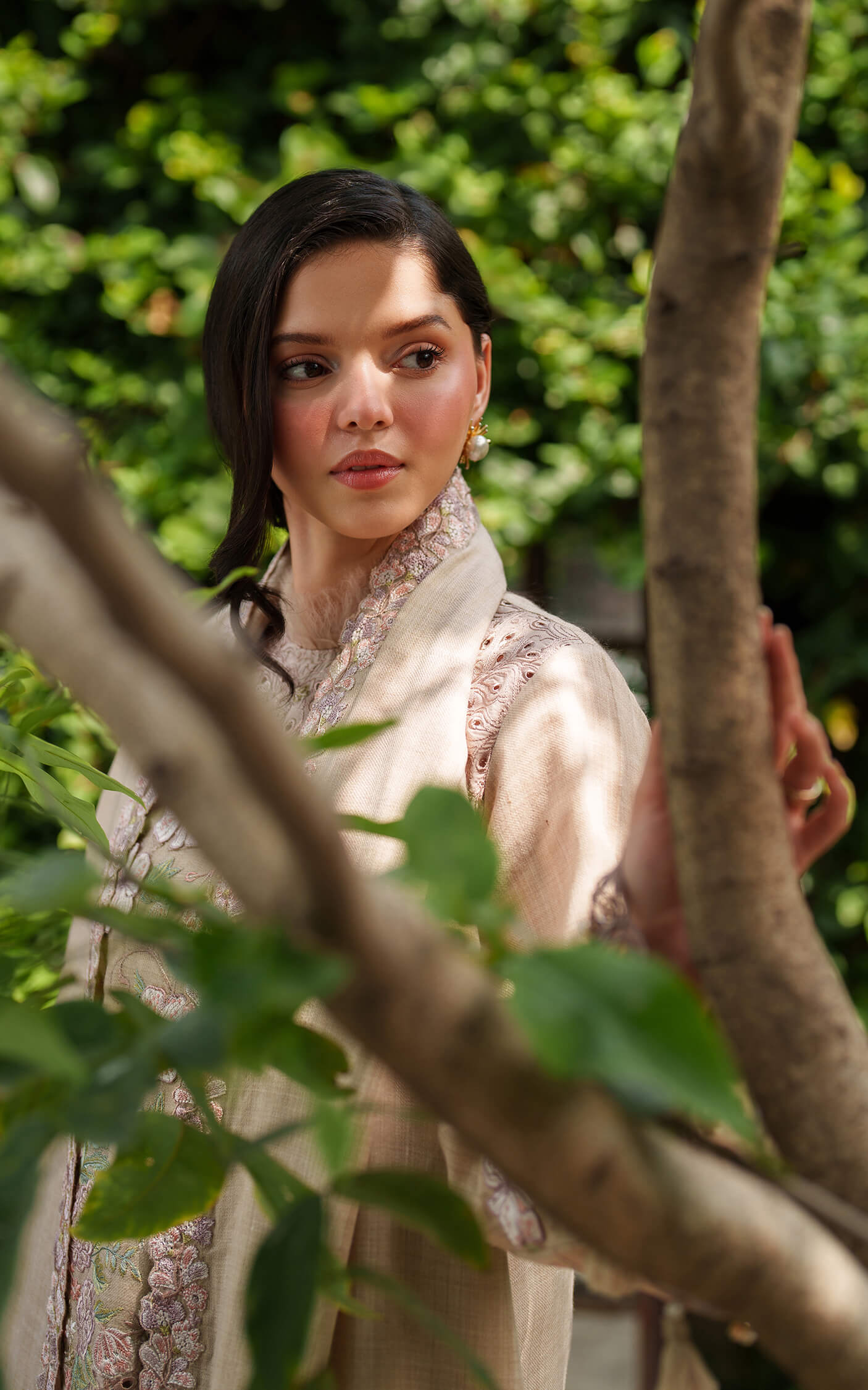 Blanc LWC25-03 | 3pcs Embroidered Unstitched Winter