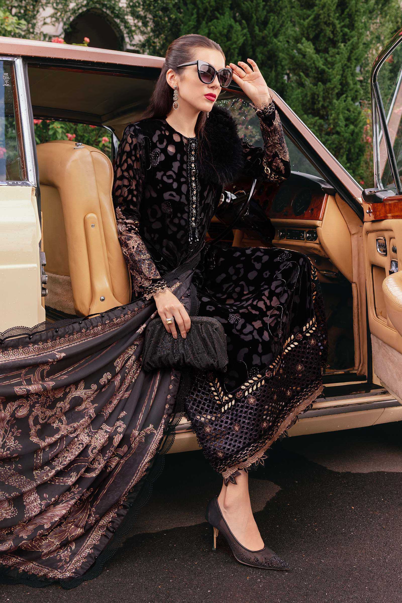 3 Piece Unstitched Embroidered Palachi Suit