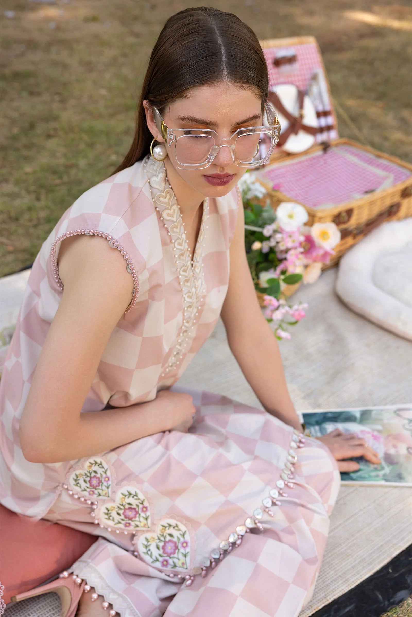 3 Piece Unstitched Embroidered Lawn Suit